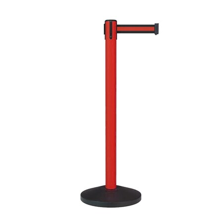 Montour Line Stanchion Belt Barrier Red Post 13ft.Black/Rd HL Belt ES400-RD-BRH-130